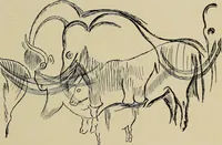 An illustration from Men of the old stone age, their environment, life and art (1918)