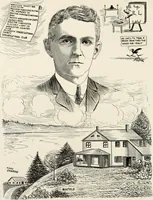 An illustration from Men of Worcester in caricature ; (1917)