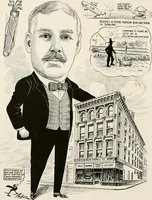An illustration from Men of Worcester in caricature ; (1917)