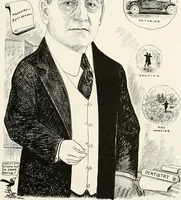 An illustration from Men of Worcester in caricature ; (1917)