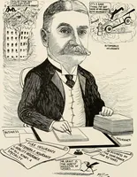 An illustration from Men of Worcester in caricature ; (1917)