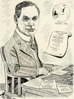 An illustration from Men of Worcester in caricature ; (1917)