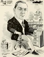 An illustration from Men of Worcester in caricature ; (1917)