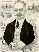An illustration from Men of Worcester in caricature ; (1917)