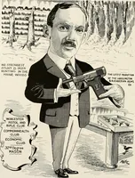 An illustration from Men of Worcester in caricature ; (1917)