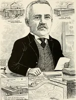 An illustration from Men of Worcester in caricature ; (1917)