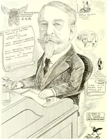 An illustration from Men of Worcester in caricature ; (1917)