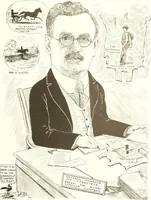 An illustration from Men of Worcester in caricature ; (1917)