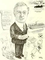 An illustration from Men of Worcester in caricature ; (1917)