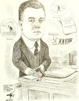 An illustration from Men of Worcester in caricature ; (1917)