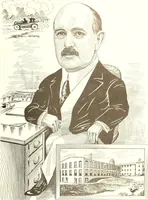 An illustration from Men of Worcester in caricature ; (1917)