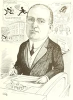 An illustration from Men of Worcester in caricature ; (1917)