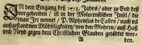 An illustration from Menologium Societatis Jesu oder Lobsame Gedächtnuss deren Patrum vnd Fratrum, so die Societät Jesu mit heiligem Leben, oder glorwürdigem Todt erleuchtet haben (1669)