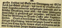 An illustration from Menologium Societatis Jesu oder Lobsame Gedächtnuss deren Patrum vnd Fratrum, so die Societät Jesu mit heiligem Leben, oder glorwürdigem Todt erleuchtet haben (1669)