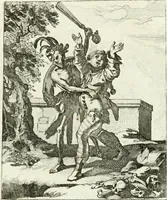 Picture 85 of 92 from Die menschliche Sterblichkeit unter dem Titel Todten-Tanz, in LXI. Original-Kupfern (1759), leaf 134