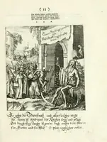 Picture 13 of 92 from Die menschliche Sterblichkeit unter dem Titel Todten-Tanz, in LXI. Original-Kupfern (1759), leaf 37