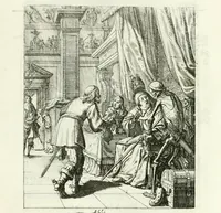 Picture 18 of 92 from Die menschliche Sterblichkeit unter dem Titel Todten-Tanz, in LXI. Original-Kupfern (1759), leaf 45