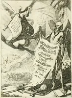 Picture 1 of 92 from Die menschliche Sterblichkeit unter dem Titel Todten-Tanz, in LXI. Original-Kupfern (1759), leaf 5