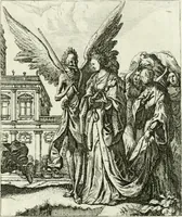 An illustration from Die menschliche Sterblichkeit unter dem Titel Todten-Tanz, in LXI. Original-Kupfern (1759)