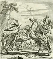 Picture 35 of 92 from Die menschliche Sterblichkeit unter dem Titel Todten-Tanz, in LXI. Original-Kupfern (1759), leaf 70