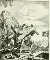 An illustration from Die menschliche Sterblichkeit unter dem Titel Todten-Tanz, in LXI. Original-Kupfern (1759)