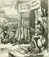 Picture 45 of 92 from Die menschliche Sterblichkeit unter dem Titel Todten-Tanz, in LXI. Original-Kupfern (1759), leaf 82