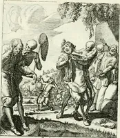 Picture 52 of 92 from Die menschliche Sterblichkeit unter dem Titel Todten-Tanz, in LXI. Original-Kupfern (1759), leaf 92