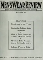 An illustration from Men's wear of Canada (January-December 1917) (1917)