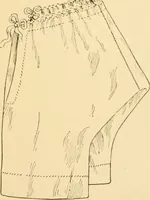 An illustration from Mental development and manual training combined, taking up the one stitch dropped in sewing by drills to sound-singing (1899)