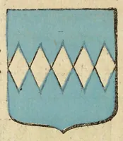 Picture 30 of 51 from Mercure armorial : enseignant les principes & elemens du blazon des armoires, selon l'ordre & les termes qui se practiquent en cette science : enrichy & augmente d'un grand nombre de figures enluminees de couleurs propres pour l'intelligence du livre : ouure curieux & necessaire pour introduire la noblesse dans la cognoissance des armes (1652), leaf 110