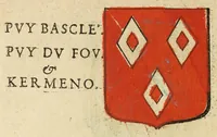 Picture 31 of 51 from Mercure armorial : enseignant les principes & elemens du blazon des armoires, selon l'ordre & les termes qui se practiquent en cette science : enrichy & augmente d'un grand nombre de figures enluminees de couleurs propres pour l'intelligence du livre : ouure curieux & necessaire pour introduire la noblesse dans la cognoissance des armes (1652), leaf 112
