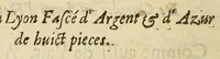 An illustration from Mercure armorial : enseignant les principes & elemens du blazon des armoires, selon l'ordre & les termes qui se practiquent en cette science : enrichy & augmente d'un grand nombre de figures enluminees de couleurs propres pour l'intelligence du livre : ouure curieux & necessaire pour introduire la noblesse dans la cognoissance des armes (1652)