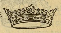 An illustration from Mercure armorial : enseignant les principes & elemens du blazon des armoires, selon l'ordre & les termes qui se practiquent en cette science : enrichy & augmente d'un grand nombre de figures enluminees de couleurs propres pour l'intelligence du livre : ouure curieux & necessaire pour introduire la noblesse dans la cognoissance des armes (1652)