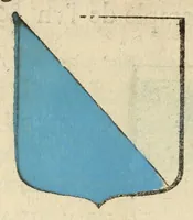 An illustration from Mercure armorial : enseignant les principes & elemens du blazon des armoires, selon l'ordre & les termes qui se practiquent en cette science : enrichy & augmente d'un grand nombre de figures enluminees de couleurs propres pour l'intelligence du livre : ouure curieux & necessaire pour introduire la noblesse dans la cognoissance des armes (1652)