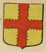 An illustration from Mercure armorial : enseignant les principes & elemens du blazon des armoires, selon l'ordre & les termes qui se practiquent en cette science : enrichy & augmente d'un grand nombre de figures enluminees de couleurs propres pour l'intelligence du livre : ouure curieux & necessaire pour introduire la noblesse dans la cognoissance des armes (1652)