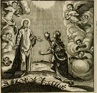 An illustration from Mercurialis, of, Winter-groen : dat is, Aangename en vermaakelyke geschiedenissen en gedichten, waarin verscheide zedelyke leerstukken. En een zeer ryke voorraad van Bybelsche concepten gevonden worden, voor alle bedroefde en vrolyke gemoederen, leeraars, predikers, en geestelyke persoonen; als mede voor alle byzondere leezers tot een voordeelig tydverdryf, namelyk, om vrolyk te leven en blymoedig te sterven (1763)