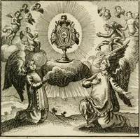 An illustration from Mercurialis, of, Winter-groen : dat is, Aangename en vermaakelyke geschiedenissen en gedichten, waarin verscheide zedelyke leerstukken. En een zeer ryke voorraad van Bybelsche concepten gevonden worden, voor alle bedroefde en vrolyke gemoederen, leeraars, predikers, en geestelyke persoonen; als mede voor alle byzondere leezers tot een voordeelig tydverdryf, namelyk, om vrolyk te leven en blymoedig te sterven (1763)
