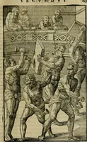 An illustration from Hieronymi Mercvrialis De arte gymnastica libri sex : in quibus exercitationum omnium vetustarum genera, loca, modi, facultates, & quidquid deniq. ad corporis humani exercitationes pertinet, diligenter explicatur .. (1573)