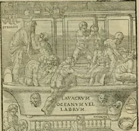 An illustration from Hieronymi Mercvrialis De arte gymnastica libri sex : in quibus exercitationum omnium vetustarum genera, loca, modi, facultates, & quidquid deniq. ad corporis humani exercitationes pertinet, diligenter explicatur .. (1573)