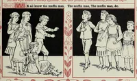 An illustration from Merrie games in rhyme : from ye olden time (1886)