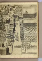 An illustration from Merueilleux et estrange rapport, toutesfois fidele, des commoditez qui se trouuent en Virginia, des facons des naturels habitans d'icelle, laquelle a esté nouuellement descouuerte par les Anglois que Mesire [sic] Richard Greinuile cheualier y mena en colonie lan.1585. : a la charge principale de Messire Walter Raleigh cheualier surintendant des Mines d'Estain, fauorisé par la royne d'Angleterre, et autorisé par ses lettres patentes. (1590)