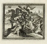 An illustration from Metamorphoses d'Ovide en rondeaux (1676)
