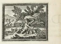 Picture 33 of 36 from Metamorphoses d'Ovide en rondeaux (1676), leaf 422