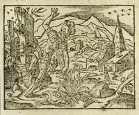 Picture 30 of 35 from Metamorphoses Ovidii : argvmentis quidem soluta oratione, enarrationibus autem & allegoriis elegiaco versu accuratissimè expositae, summaq[ue] diligentia ac studio illustratae (1583), leaf 325