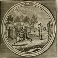Picture 36 of 90 from Meteorologia philosophico-politica : in duodecim dissertationes per quæstiones meteorologicas et conclusiones politicas divisa, appositisque symbolis illustrata ... (1709), leaf 104