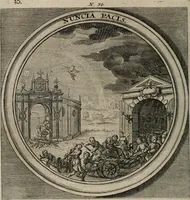 Picture 37 of 90 from Meteorologia philosophico-politica : in duodecim dissertationes per quæstiones meteorologicas et conclusiones politicas divisa, appositisque symbolis illustrata ... (1709), leaf 107