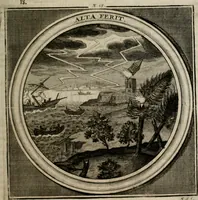 Picture 24 of 90 from Meteorologia philosophico-politica : in duodecim dissertationes per quæstiones meteorologicas et conclusiones politicas divisa, appositisque symbolis illustrata ... (1709), leaf 64