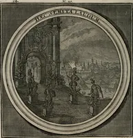 An illustration from Meteorologia philosophico-politica : in duodecim dissertationes per quæstiones meteorologicas et conclusiones politicas divisa, appositisque symbolis illustrata ... (1709)