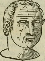 An illustration from La metoposcopia, ouero, Com[m]ensuratione delle linee della fronte : trattato (1626)