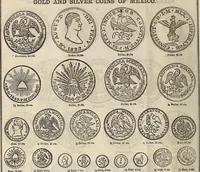 An illustration from Metropolitan coin book, containing accurate engravings of the various gold, silver and other coins now in circulation throughout the world; (1865)